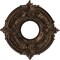 Ekena Millwork Attica PVC Medallion (Canopies up to 4 1/8"), 10"OD x 3 1/2"ID x 3/4"P, Metallic Antique Brass CMP10ATCAB - alternate 1